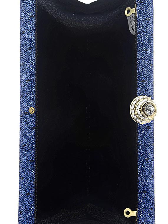 blue satin clutch - 13341783 - Zoom Image - 3