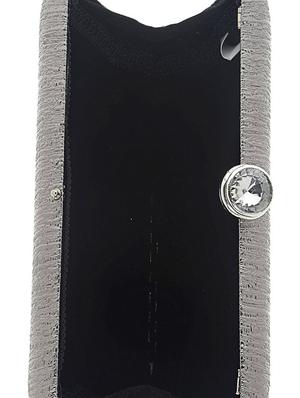 silver satin clutch - 13341785 - Standard Image - 3