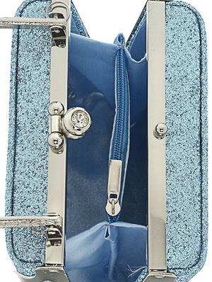 blue satin clutch - 13341790 - Standard Image - 3