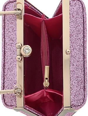 pink satin clutch - 13341791 - Standard Image - 3