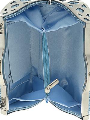 blue satin clutch - 13341796 - Standard Image - 3