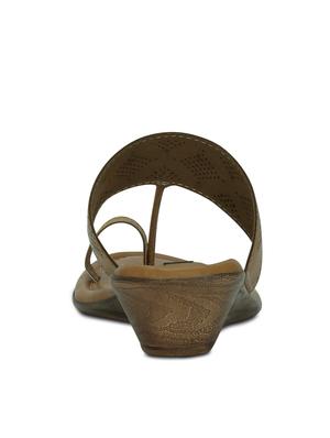 brown one toe wedge - 13343046 - Standard Image - 3