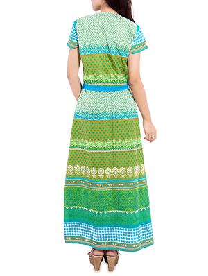 multicoloured printed maxi dress - 13349008 - Standard Image - 3