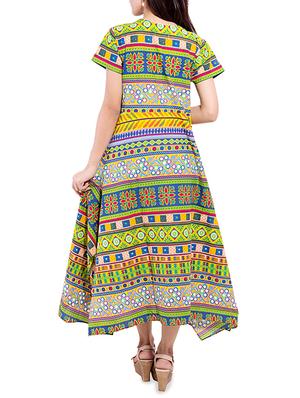 multicoloured printed maxi dress - 13349012 - Standard Image - 3