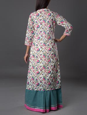 multi colored cotton printed stitched suit - 13349015 - Standard Image - 3