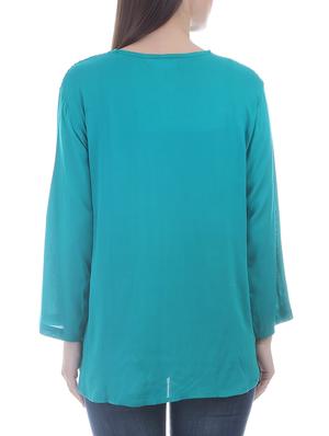 blue rayon regular top - 13351554 - Standard Image - 3