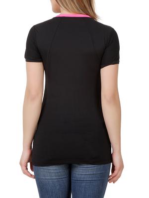 solid black regular tee - 13351774 - Standard Image - 3