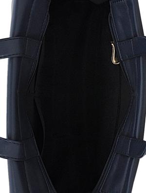 blue leatherette handbag - 13352189 - Standard Image - 3
