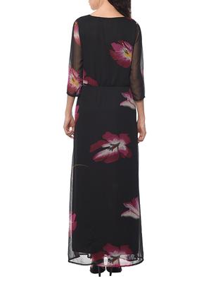 black floral printed maxi dress - 13357043 - Standard Image - 3
