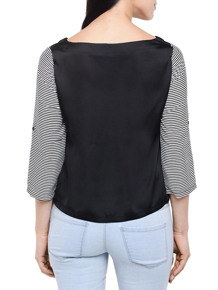 black striped regular top - 13357588 - Zoom Image - 3