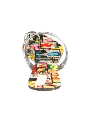 multi colored one toe sandal - 13358315 - Standard Image - 3