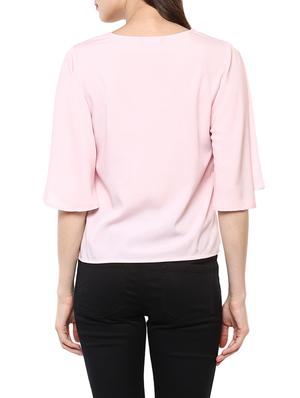 light pink crepe regular top - 13364002 - Standard Image - 3