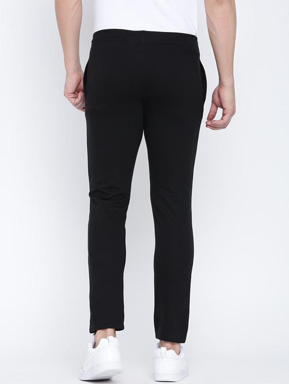 black cotton joggers track pant - 13364078 - Zoom Image - 3
