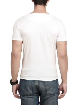solid white cotton t-shirt - 13368701 - Standard Image - 3