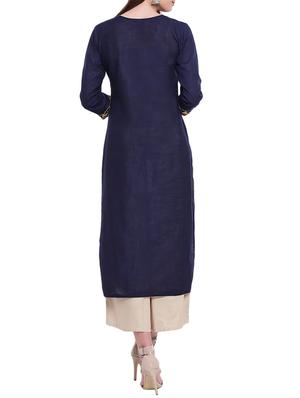 embroidered straight kurta - 13372561 - Standard Image - 3