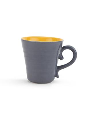 grey & yellow set of 2 ceramic mug - 13375103 - Standard Image - 3