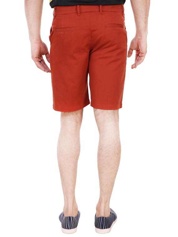 red cotton shorts - 13376066 - Zoom Image - 3