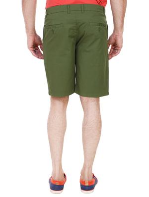 green cotton shorts - 13376069 - Standard Image - 3