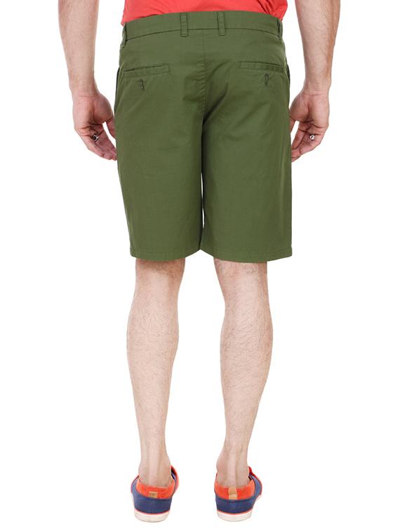 green cotton shorts - 13376069 - Zoom Image - 3