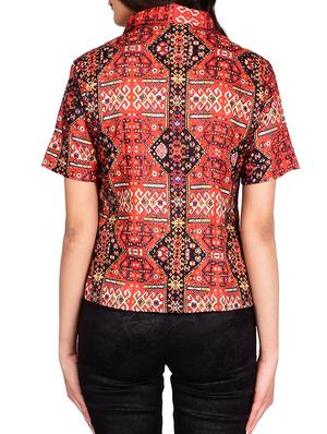 red cotton shirt - 13377087 - Standard Image - 3
