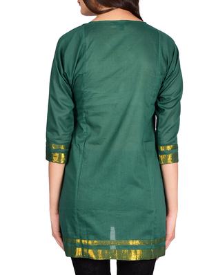 green none kurti - 13377109 - Standard Image - 3