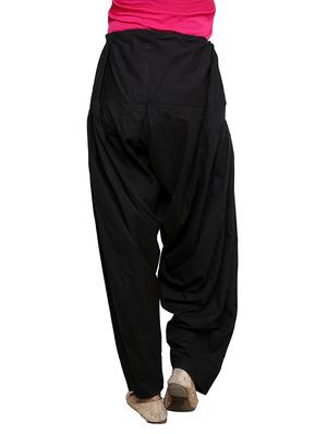 black cotton patiyala salwars - 13385305 - Standard Image - 3
