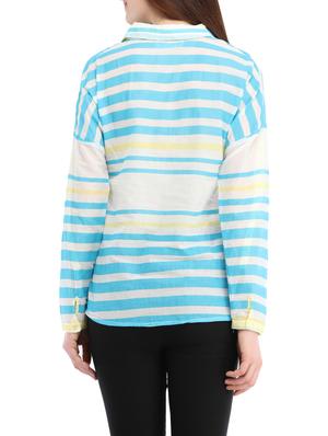 light blue cotton regular shirt - 13386425 - Standard Image - 3