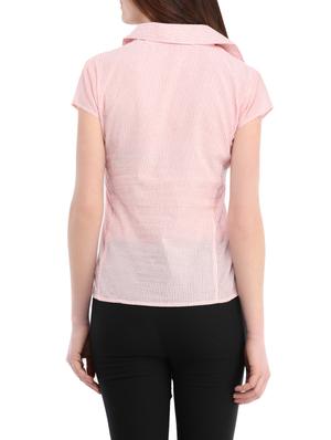pink cotton regular shirt - 13386429 - Standard Image - 3