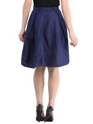 blue cotton box pleat skirts - 13386455 - Standard Image - 3