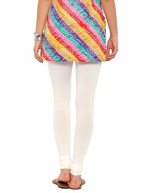 solid white viscose legging - 13389778 - Standard Image - 3