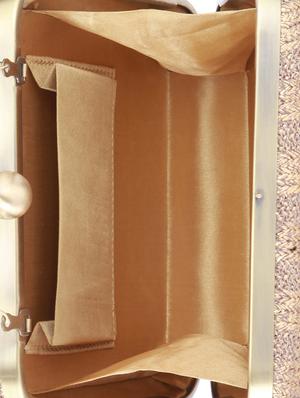 gold canvas clutch - 13393183 - Standard Image - 3