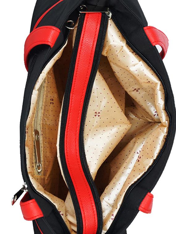 black leatherette handbag - 13394263 - Zoom Image - 3