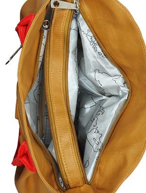 beige leatherette handbag - 13394268 - Standard Image - 3