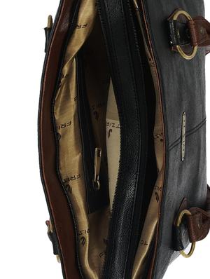 black leatherette handbag - 13394302 - Standard Image - 3