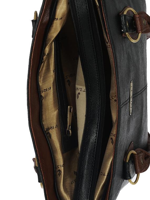 black leatherette handbag - 13394302 - Zoom Image - 3
