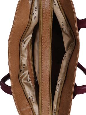 tan leatherette handbag - 13394311 - Standard Image - 3