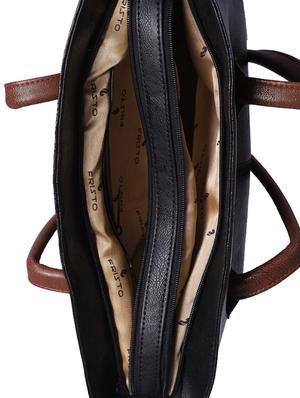 black leatherette handbag - 13394312 - Standard Image - 3