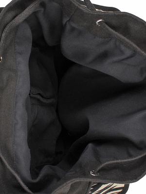 black canvas regular backpack - 13395291 - Standard Image - 3