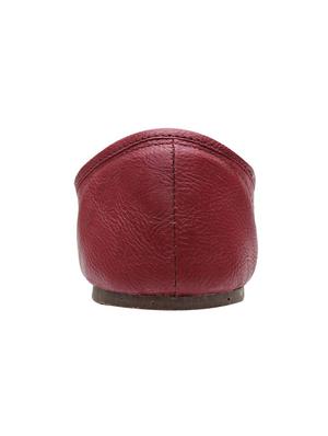 maroon leatherette slip on juti - 13397428 - Standard Image - 3