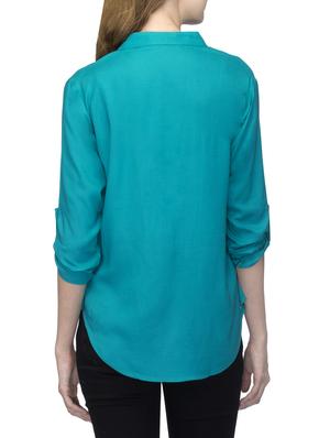 blue rayon high low top - 13399183 - Standard Image - 3