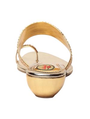 gold one toe sandal - 13411087 - Standard Image - 3