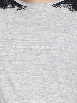 solid grey cotton top - 13411389 - Standard Image - 3