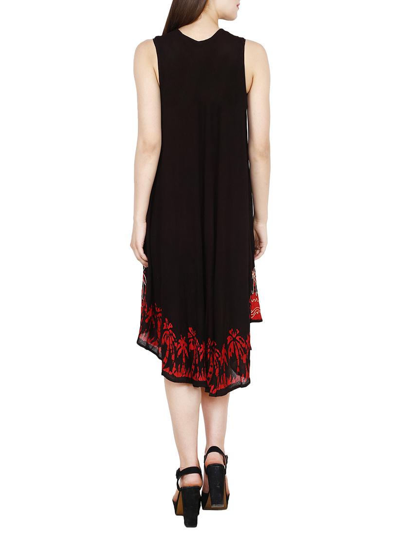 black crepe shift dress - 13417349 - Zoom Image - 3