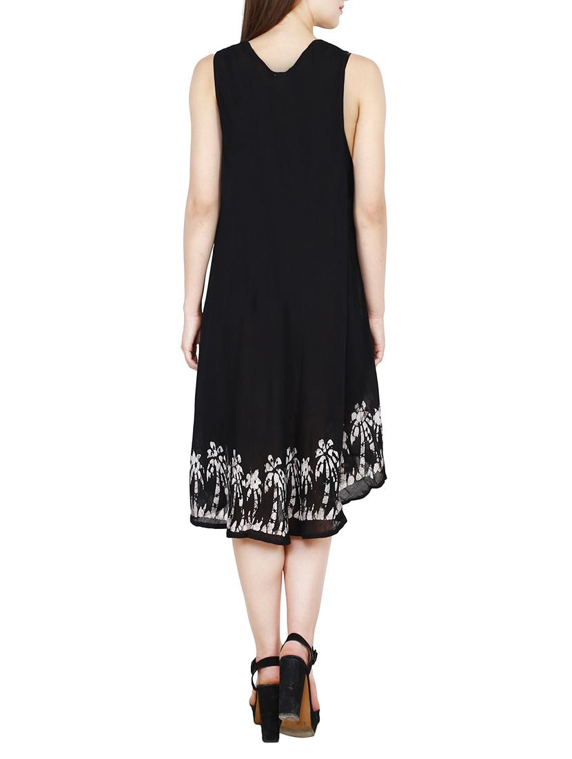 black crepe tent dress - 13417367 - Zoom Image - 3