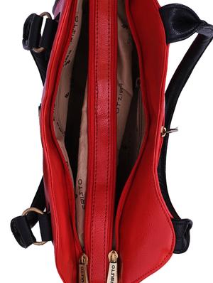 red leatherette handbag - 13419807 - Standard Image - 3
