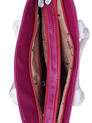 pink leatherette handbag - 13419820 - Standard Image - 3
