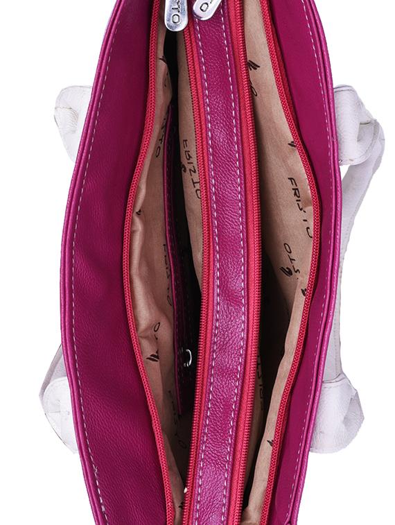 pink leatherette handbag - 13419820 - Zoom Image - 3