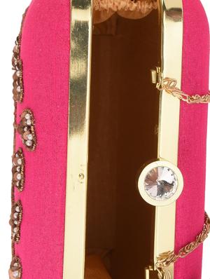 pink embellished box clutch - 13422665 - Standard Image - 3