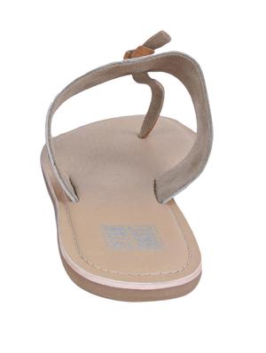 gold leather tstrap sandals - 13428340 - Standard Image - 3
