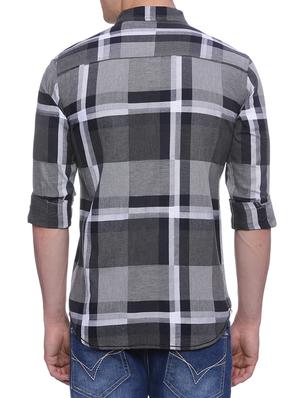 grey cotton casual shirt - 13429290 - Standard Image - 3